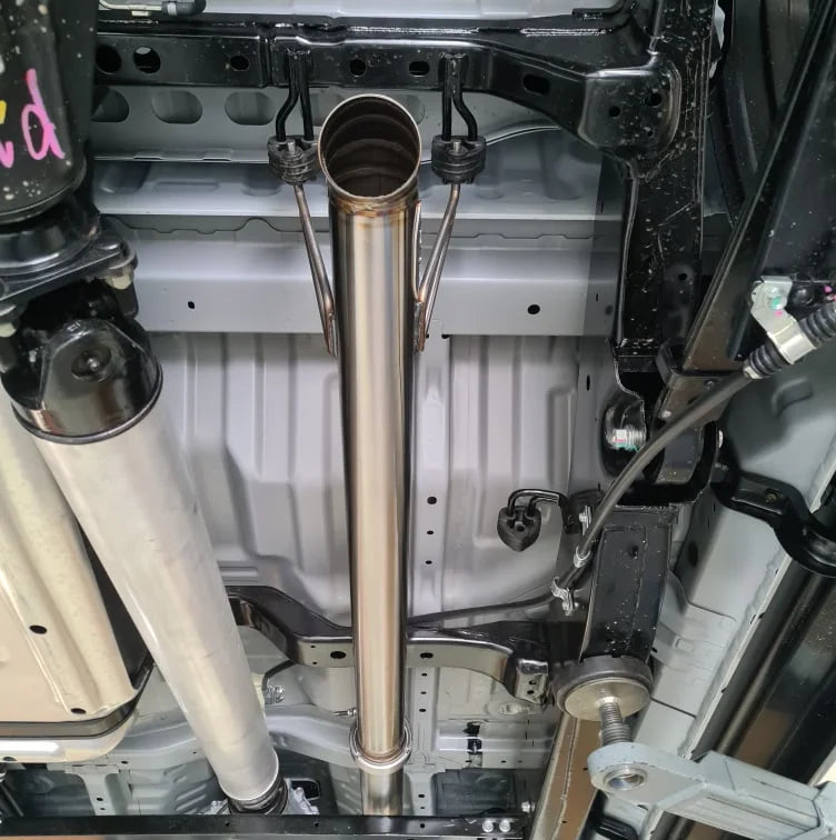 Isuzu DMAX / Mazda BT50 MY21+ 3″ DPF Back Straight Through Diff Dump Stainless Steel Lobster Tip Exhaust System