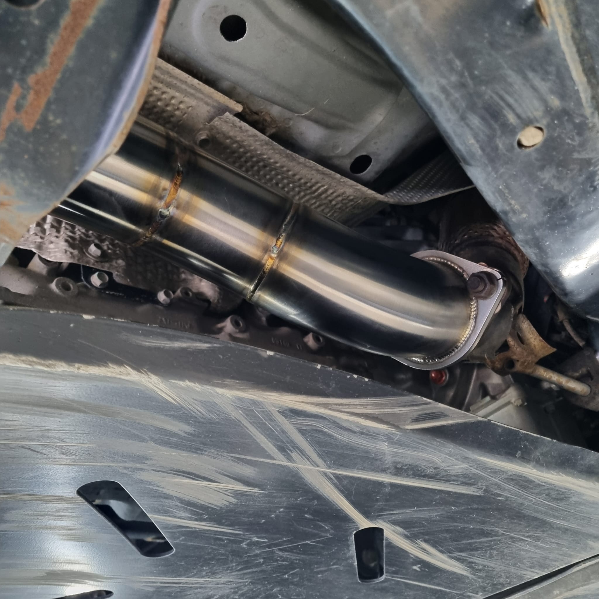 Navara D27 3.5″ DPF Back Diff Dump Stainless Steel Straight Through Exhaust
