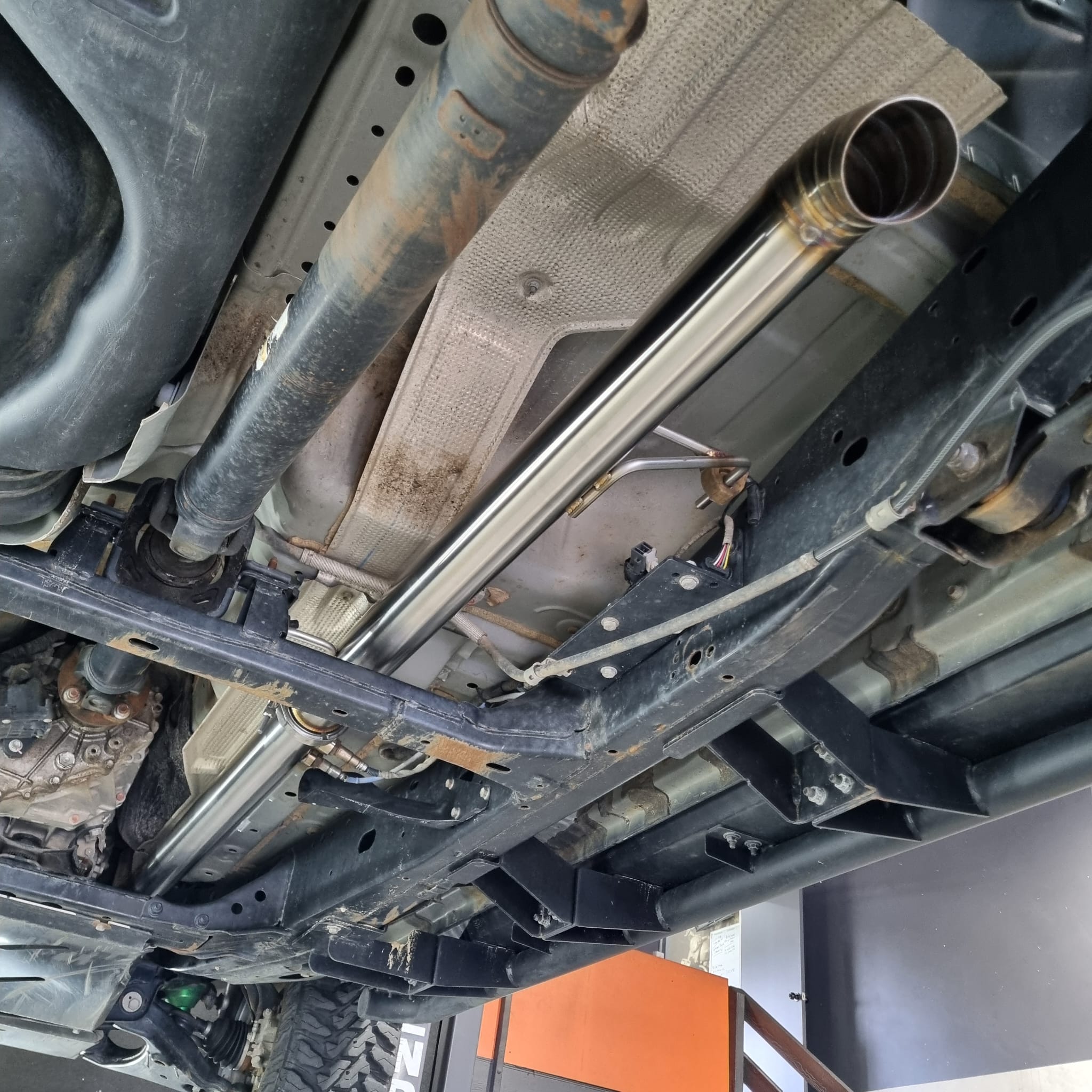 Navara D27 3.5″ DPF Back Diff Dump Stainless Steel Straight Through Exhaust