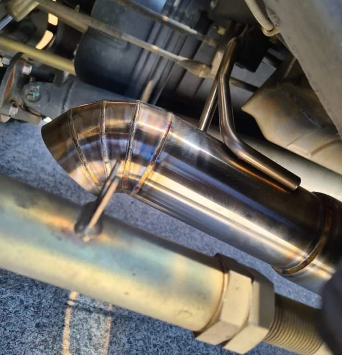 Navara NP300 3.5″ DPF Back Diff Dump Stainless Steel Lobster Tip Exhaust System